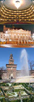 La Scala et le chateau Sforza